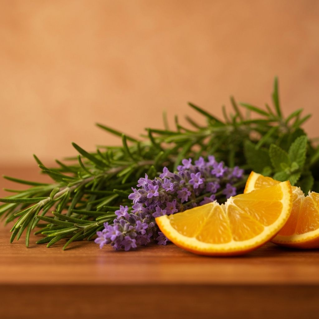 Kräuter und natürliche Zutaten